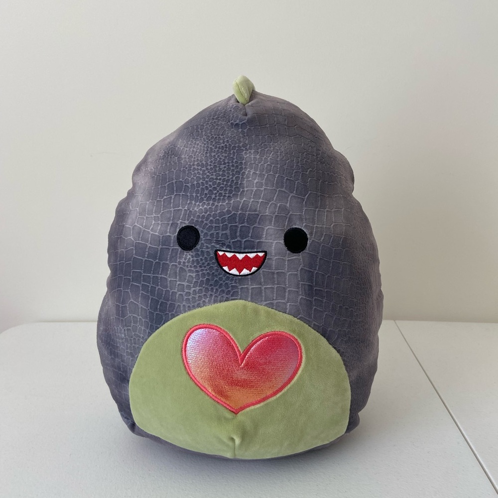 NWOT |β Xander the T-Rex Valentineβs Edition 13 inch Squishmallow stuffed plush